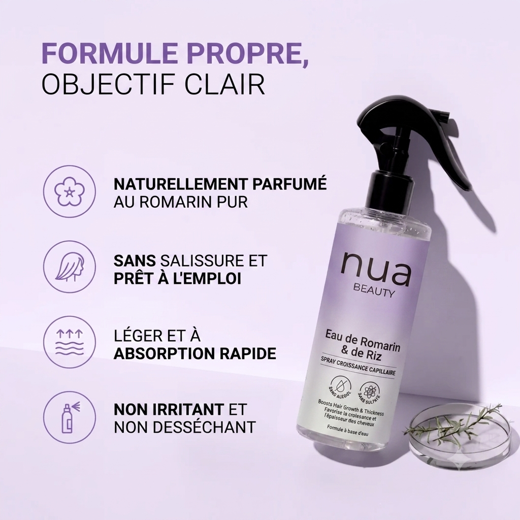 Nua Beauty Rosemary & Rice Water Hair