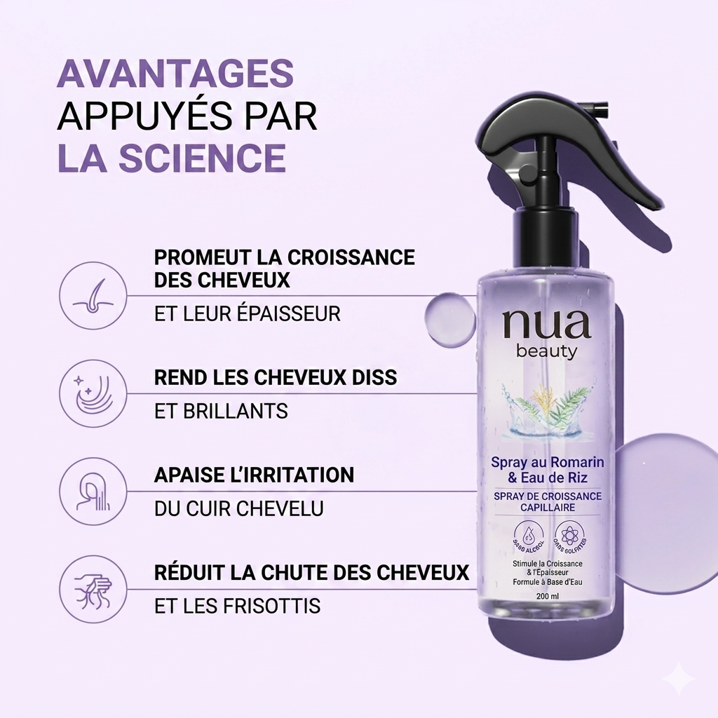 Nua Beauty Rosemary & Rice Water Hair