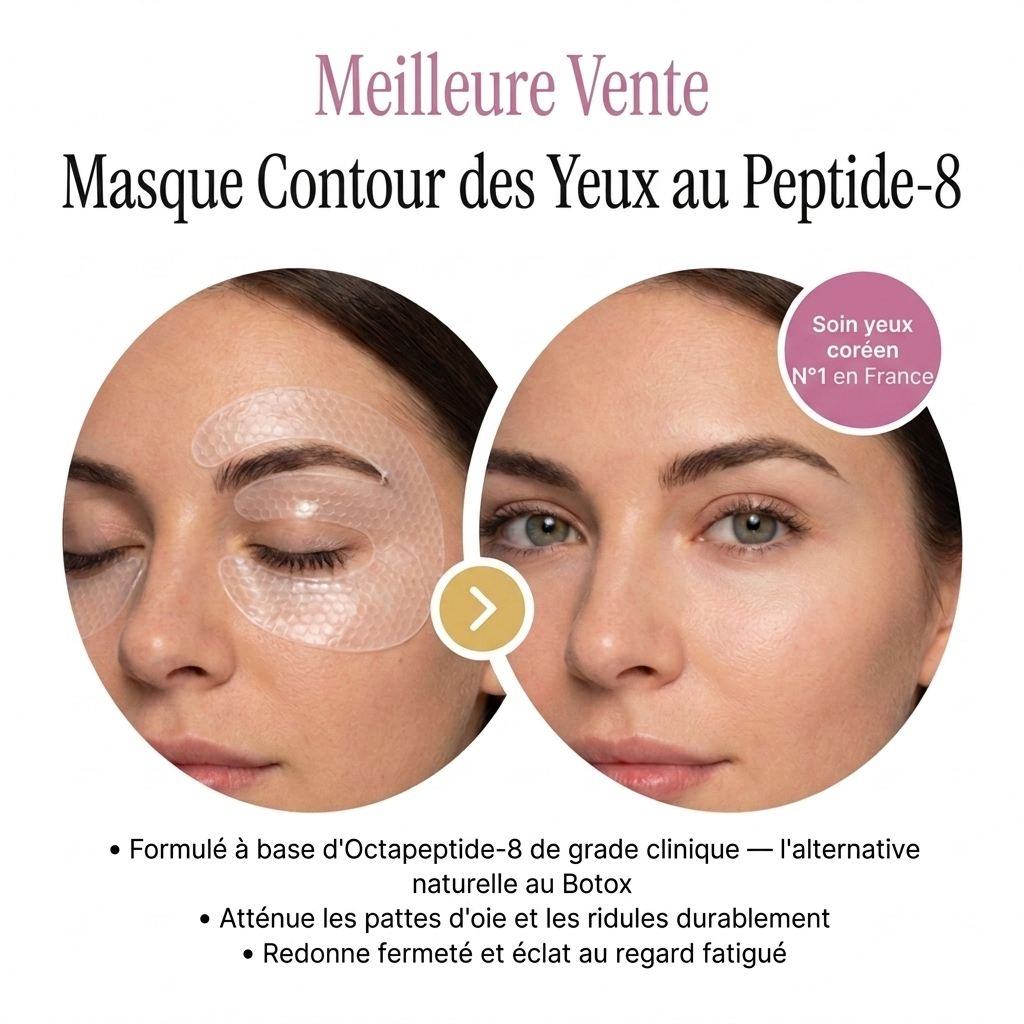 Masque pour les yeux au collagène et aux peptides