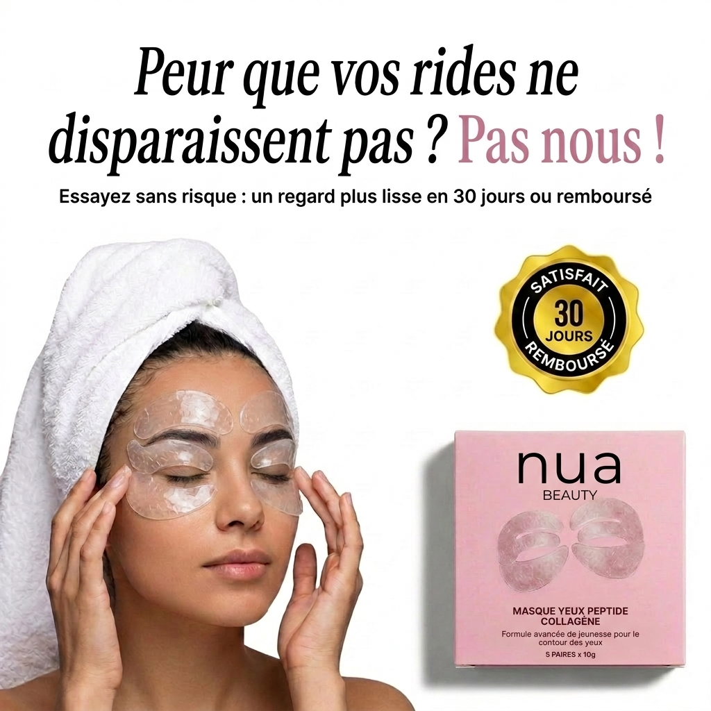 Masque pour les yeux au collagène et aux peptides